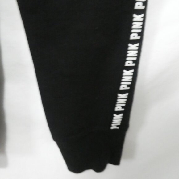 PINK - Victoria's Secret | small | Black Trackpants | White "PINK" Print Sides - Picture 16 of 16